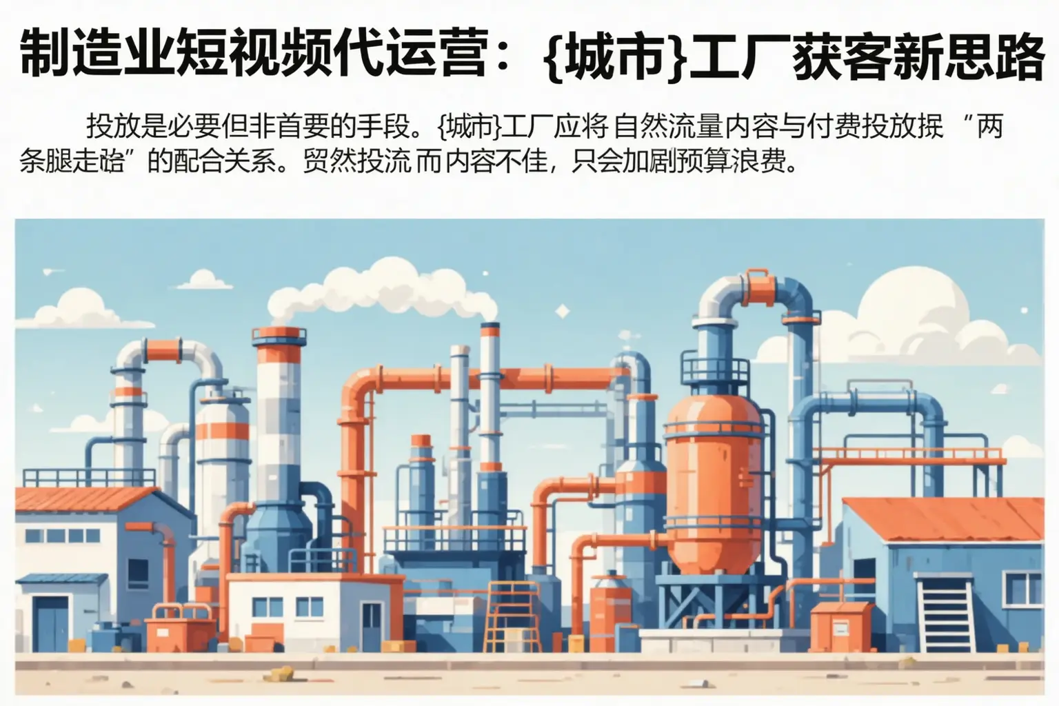 制造业短视频代运营：克什克腾旗工厂获客新思路